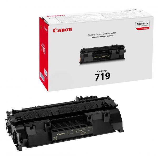 Canon originální toner 719 BK, 3479B002, black, 2100str.