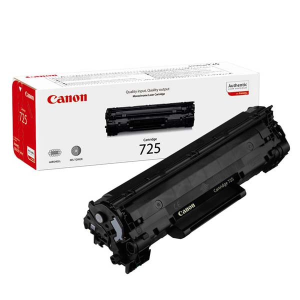 Canon originální toner 725 BK, 3484B002, black, 1600str.