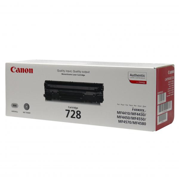 Canon originální toner 728 BK, 3500B002, black, 2100str.
