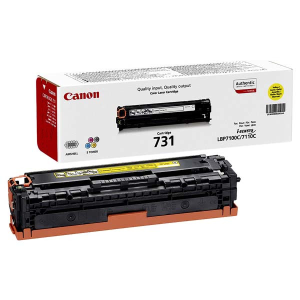Canon originální toner 731 Y, 6269B002, yellow, 1500str.