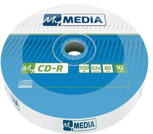 CD-R 700MB, 80min., 52x, MYMEDIA, 10ks - fólie