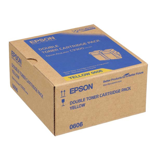 Epson originální toner C13S050606, yellow, 15000str., dual pack