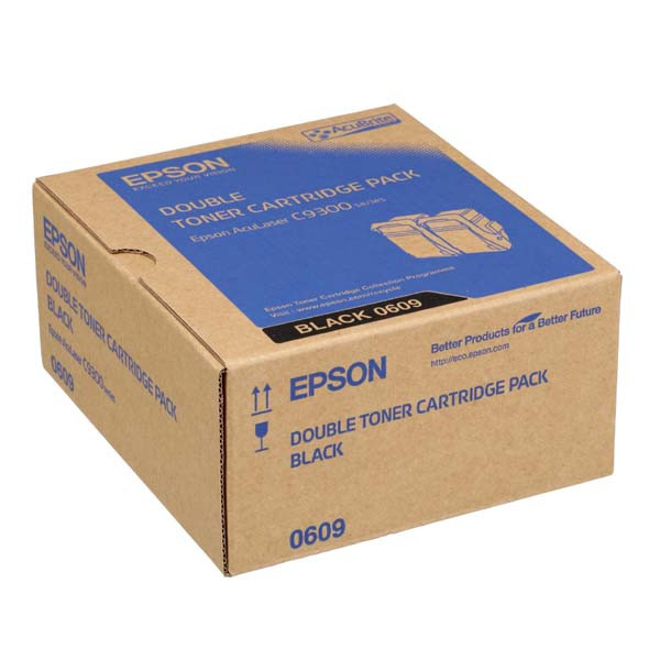 Epson originální toner C13S050609, black, 13000str., dual pack