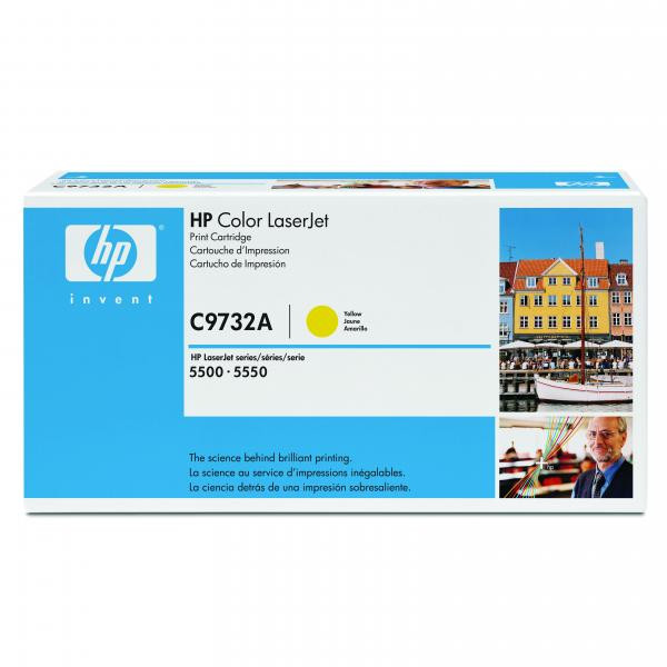 HP originální toner C9732A, HP 645A, yellow, 12000str.