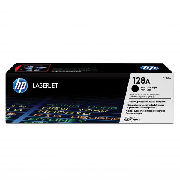 HP originální toner CE320A, HP 128A, black, 2000str.