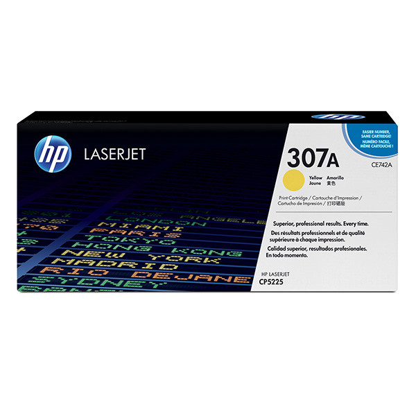 HP originální toner CE742A, HP 307A, yellow, 7300str.