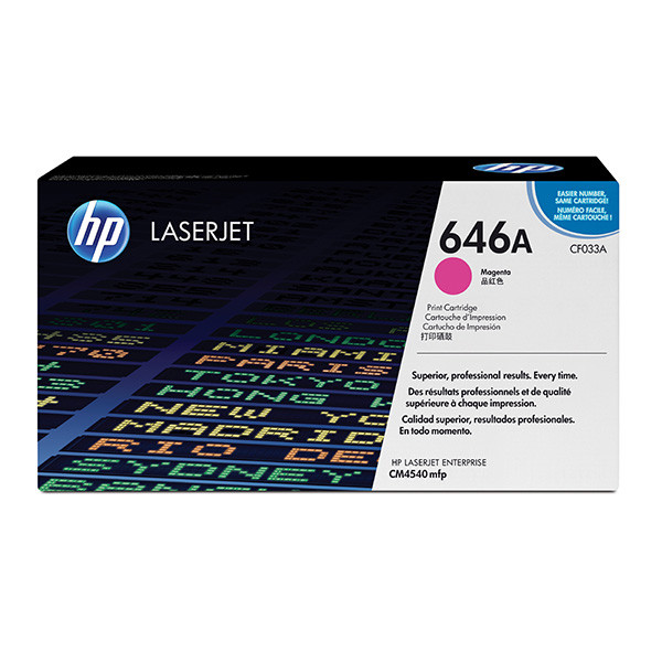 HP originální toner CF033A, HP 646A, magenta, 12500str.
