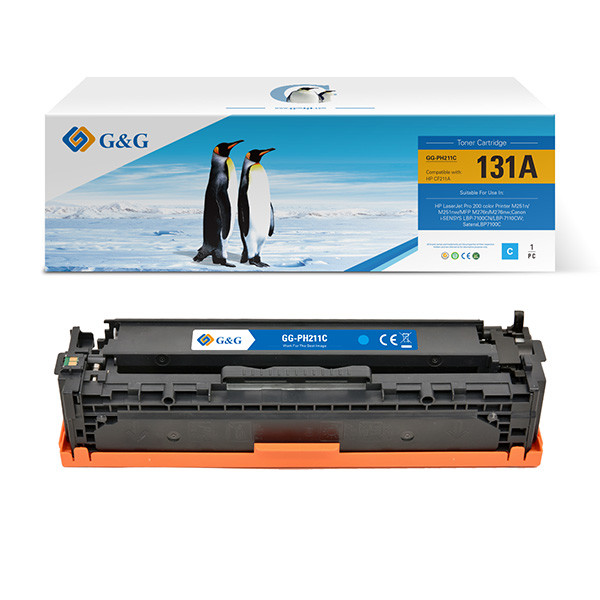G&G kompatibilní toner s HP CF211A, Canon CRG731, NT-PH211C, HP 131A, cyan, 1800str.
