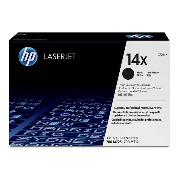HP originální toner CF214X, HP 14X, black, 17500str.