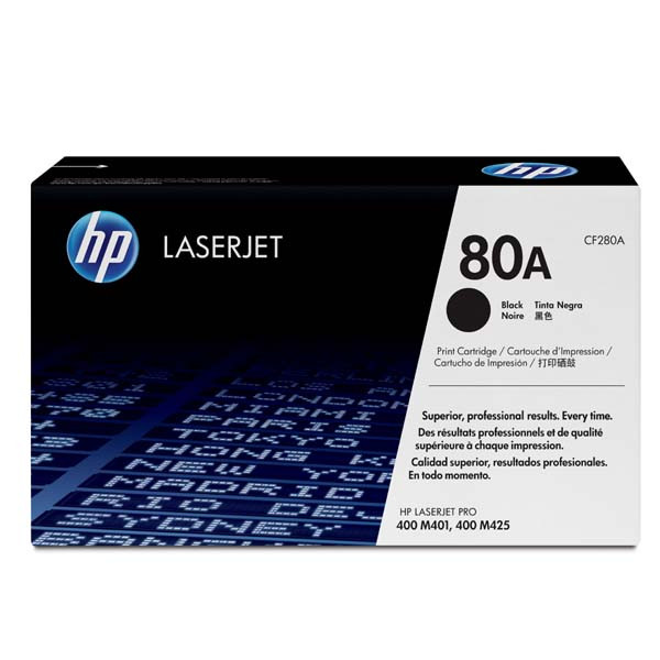 HP originální toner CF280A, HP 80A, black, 2560str., 850g