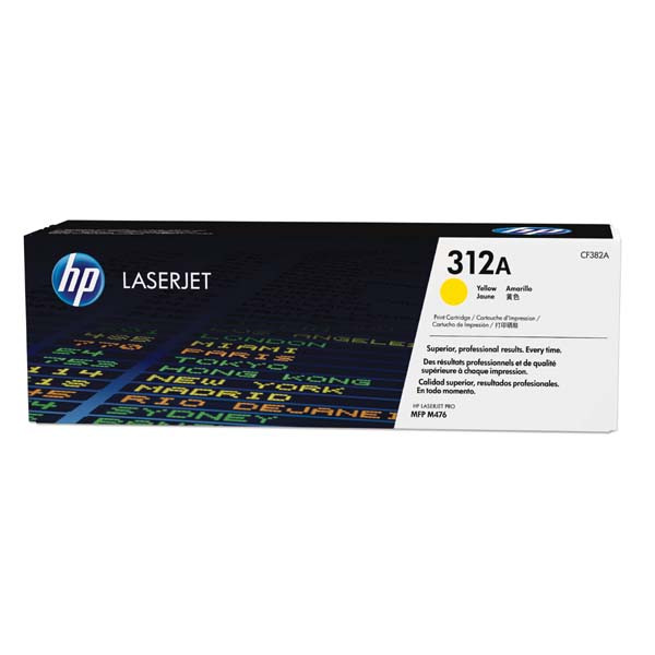 HP originální toner CF382A, HP 312A, yellow, 2700str., 720g