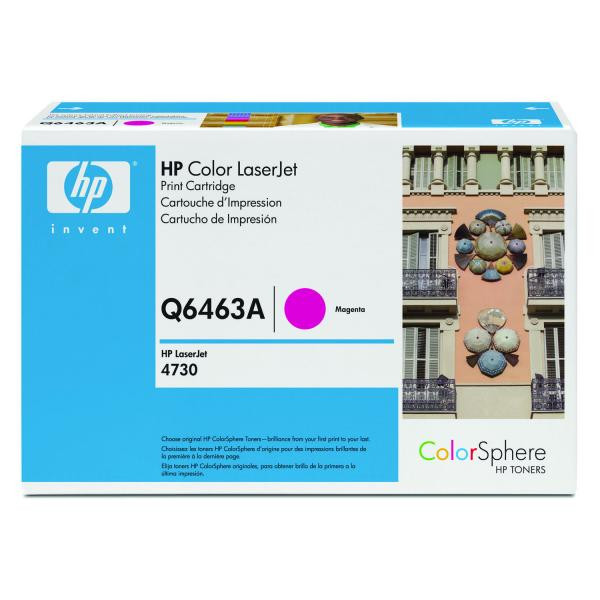 HP originální toner Q6463A, HP 644A, magenta, 12000str., DOPRODEJ
