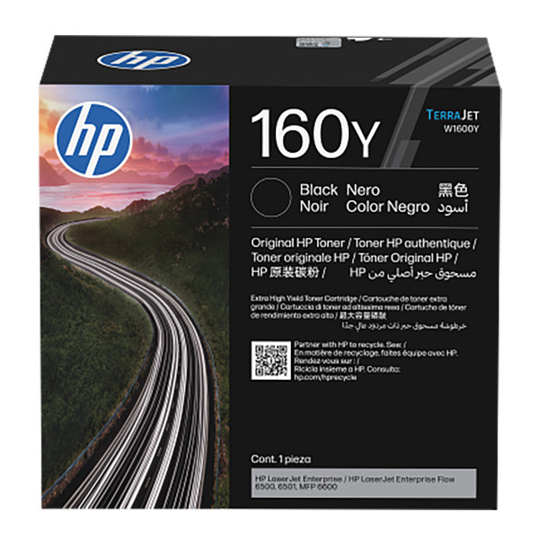 HP originální toner W1600Y, HP160Y, black, 38000str.