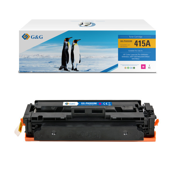 G&G kompatibilní toner s HP W2033A, NT-PH2033M, HP 415A, magenta, 2100str.