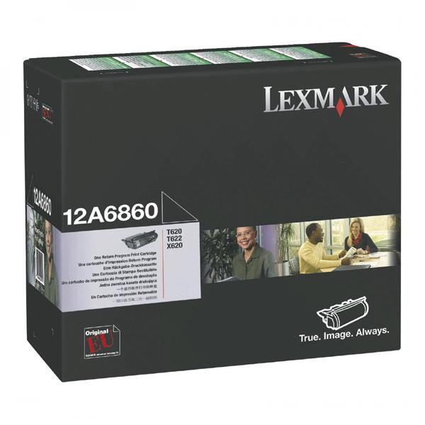 Lexmark originální toner 12A6860, black, 10000str., return