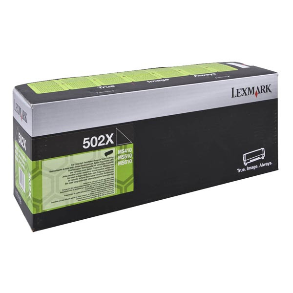 Lexmark originální toner 50F2X00, 502X, black, 10000str., extra high capacity, return