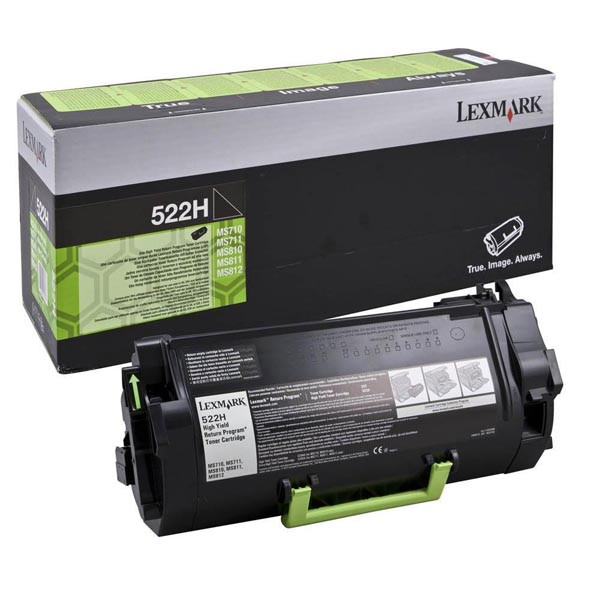 Lexmark originální toner 52D2H00, 522H, black, 25000str., return