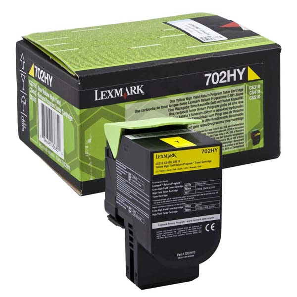 Lexmark originální toner 70C2HY0, yellow, 3000str., high capacity, return