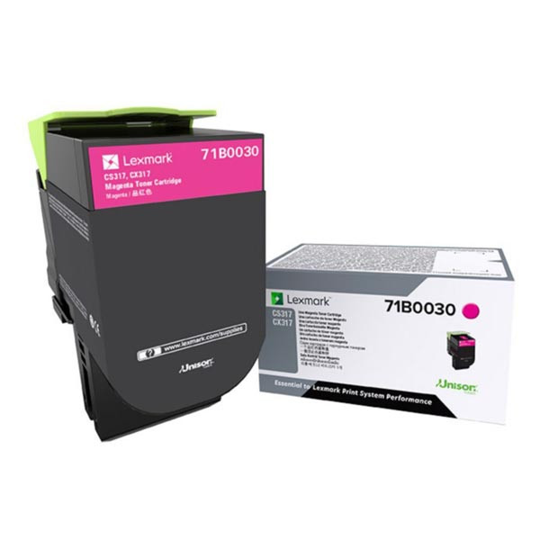 Lexmark originální toner 71B0030, magenta, 2300str.