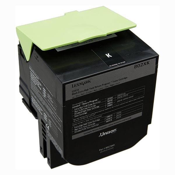 Lexmark originální toner 80C2XK0, black, 8000str., extra high capacity, return