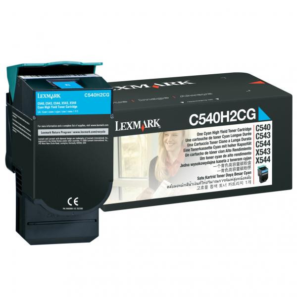 Lexmark originální toner C540H2CG, cyan, 2000str.