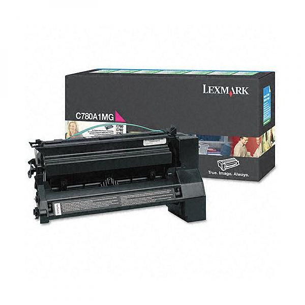Lexmark originální toner C780A1MG, magenta, 6000str., return