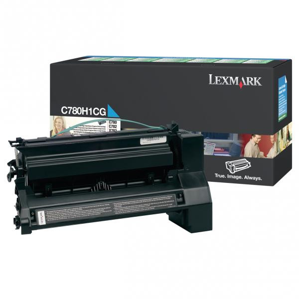 Lexmark originální toner C780H1CG, cyan, 10000str., return