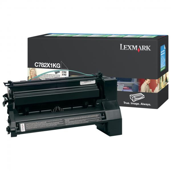 Lexmark originální toner C782X1KG, black, 15000str., return