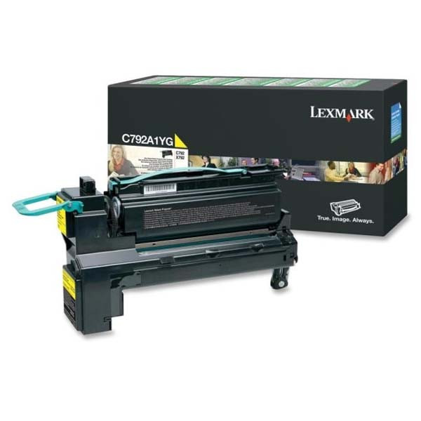 Lexmark originální toner C792A1YG, yellow, 6000str.