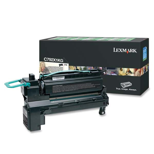 Lexmark originální toner C792X1KG, black, 20000str., extra high capacity, return
