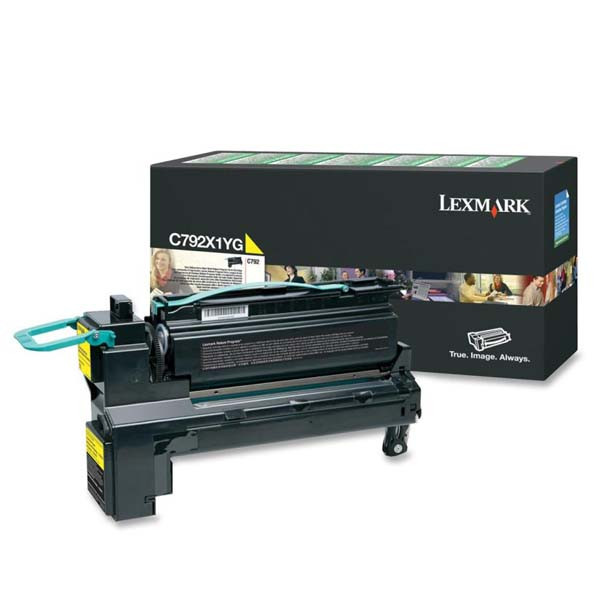 Lexmark originální toner C792X1YG, yellow, 20000str., extra high capacity, return