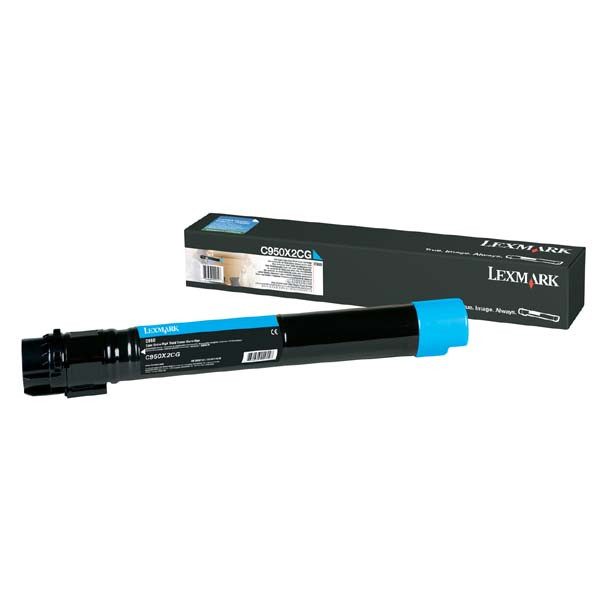 Lexmark originální toner C950X2CG, cyan, 22000str.