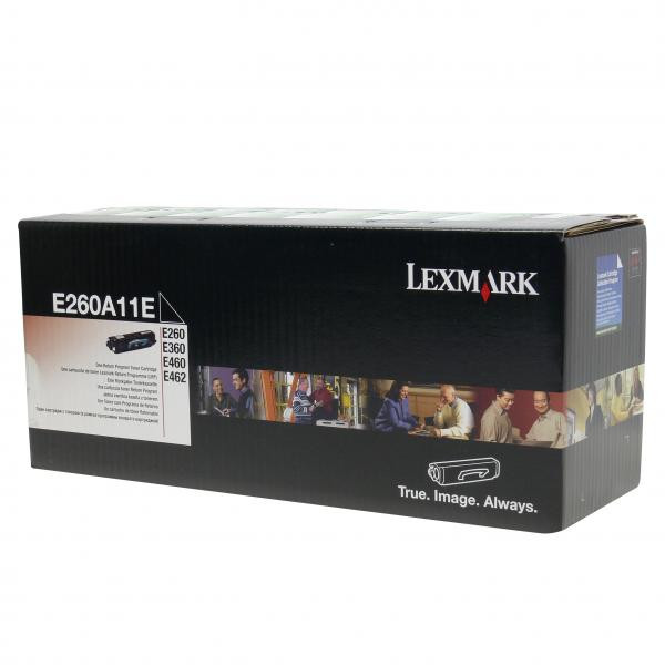 Lexmark originální toner E260A11E, black, 3500str., return