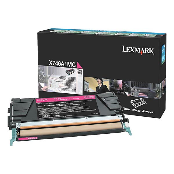 Lexmark originální toner X746A1MG, magenta, 7000str., return