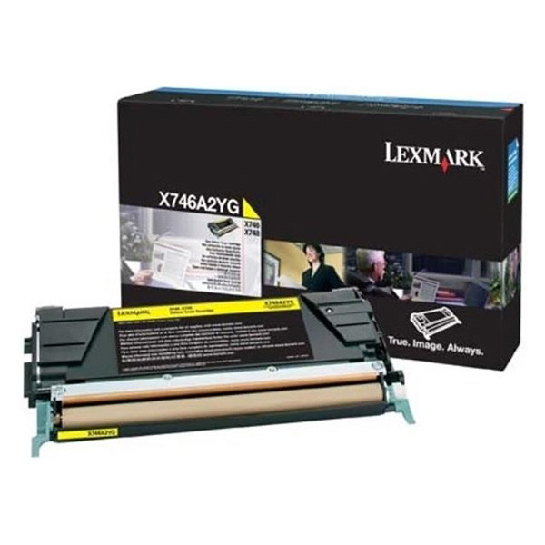 Lexmark originální toner X746A2YG, yellow, 70000str.