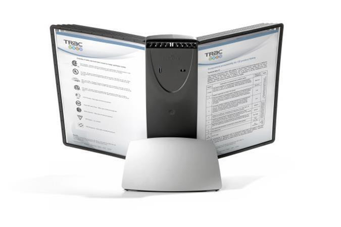 Stolní držák s kapsami "SHERPA", černá, 10 kapes, DURABLE 585501