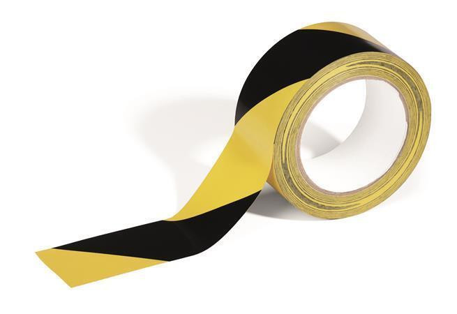 Bezpečnostní páska "DURALINE", žluto-černá, 50 mm x 33 m, 0,16 mm, DURABLE 1044130