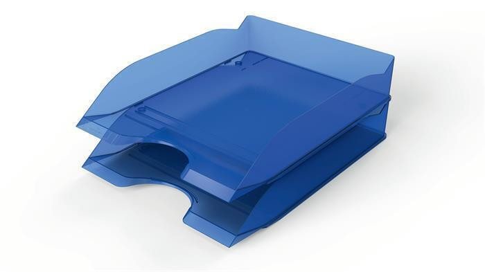 Odkladač "Basic", transparentní modrá, plast, DURABLE 1701674540