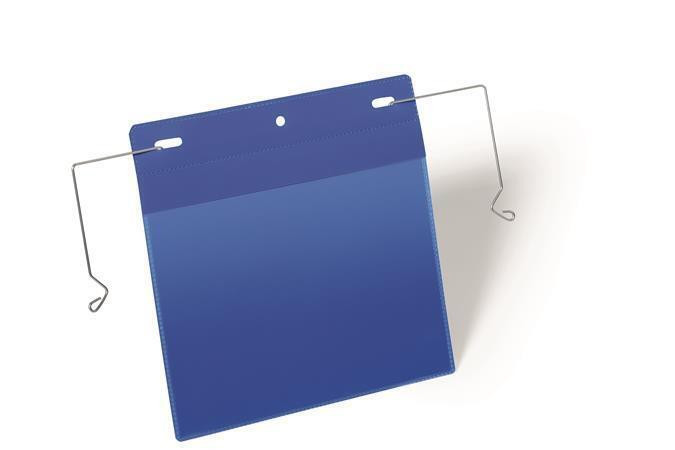 Logistická kapsa, tmavě modrá, A5, horizontální, s drátem, 50 ks / balení, DURABLE 175207