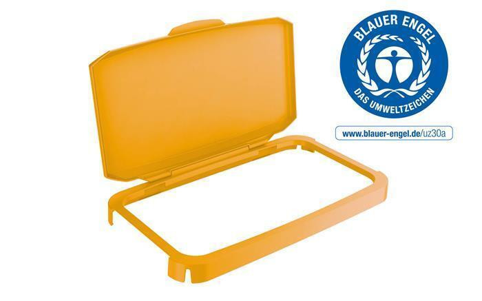 Výklopné víko k odpadkovému koši 60 l "DURABIN", žlutá, plast, DURABLE 1800500030