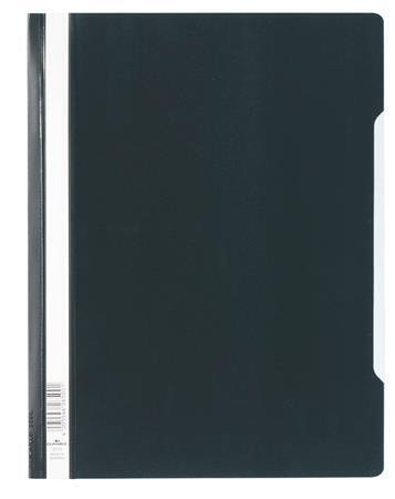 Desky s rychlovazačem, černá, PP, A4+, 50 ks/balení, DURABLE 257001