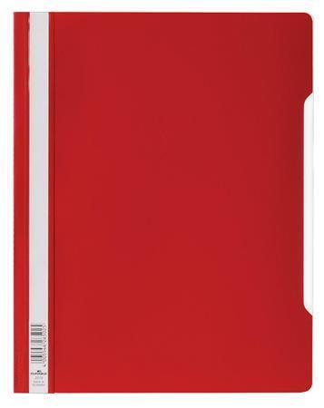 Desky s rychlovazačem, červená, PP, A4+, 50 ks/balení, DURABLE 257003