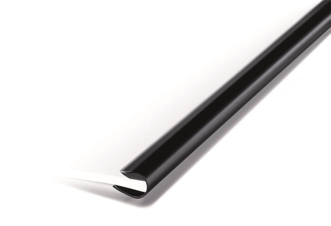 Násuvná lišta, černá, 9 mm, 1-80 listů, A4, DURABLE 290901