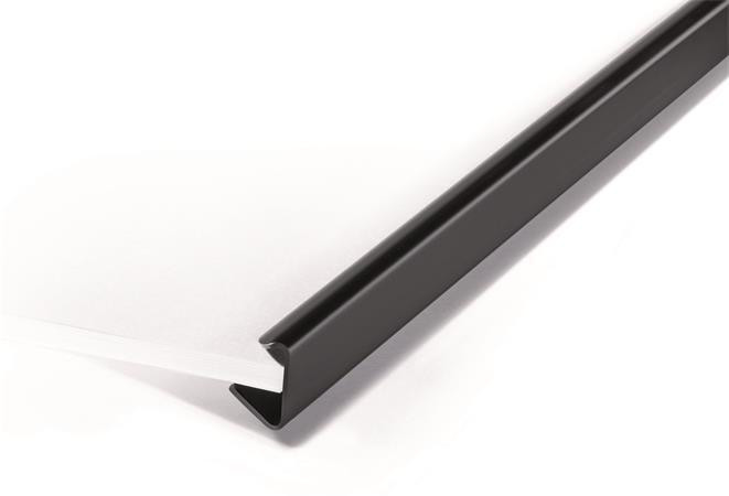 Násuvná lišta, černá, 12 mm, 40-100 listů, A4, DURABLE 291201