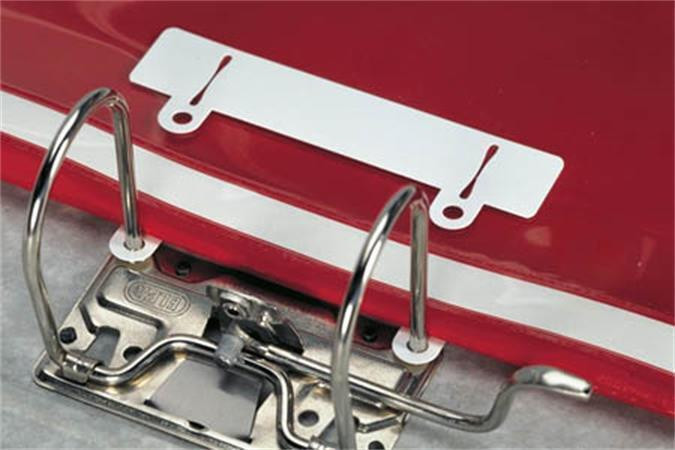 Lišta na zavěšení do pořadačů, bílá, 50 ks/balení, DURABLE 299602