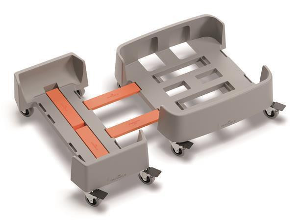 Vozík pro odpadkový koš DURABIN 60 L, grafitová, rPP, DURABLE 334037