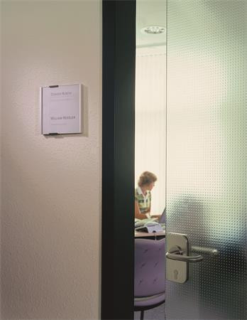 Informační tabulka "INFO SIGN", stříbrná, 149 x 148,5 mm, DURABLE 480223