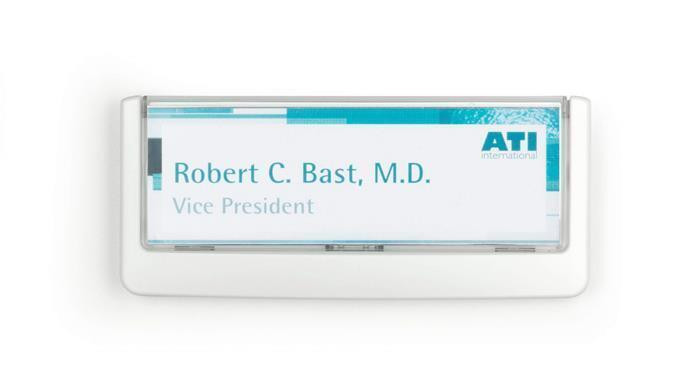 Informační tabulka "CLICK SIGN", bílá, 149 x 52,5 mm, DURABLE 486002