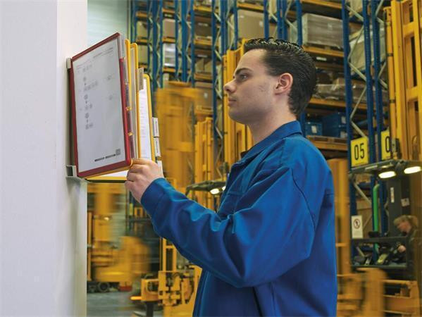 Nástěnný držák "VARIO WALL 20", mix barev, 20 kapes, DURABLE 551200