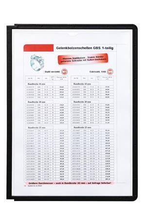 Prezentační kapsa "SHERPA®", černá, A4, DURABLE